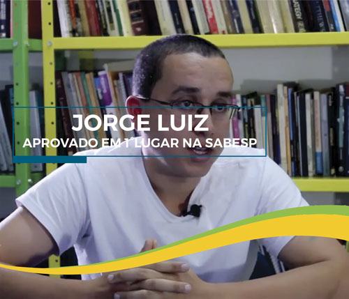 Aprovado Jorge Luiz – 1º Lugar Sabesp